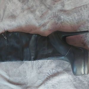 Chinese Laundry Black Thigh High size 10